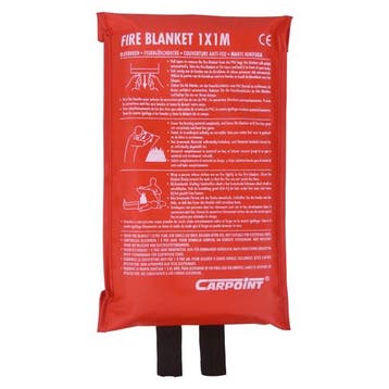 CARPOINT Blusdeken fire blanket 1m x 1m 7100, Ophalen of Verzenden, Nieuw