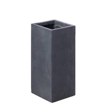 Plantenbak Fiberclay 28x28x60 cm Antraciet, Verzenden, Nieuw