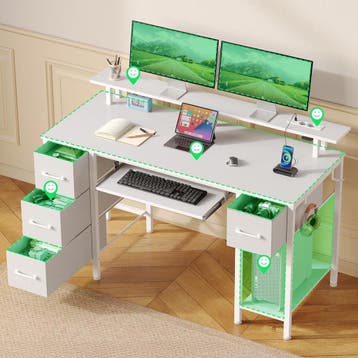 Rolanstar Bureau met laden, 120 x 47 cm, gamingtafel met sto, Verzenden, Zo goed als nieuw