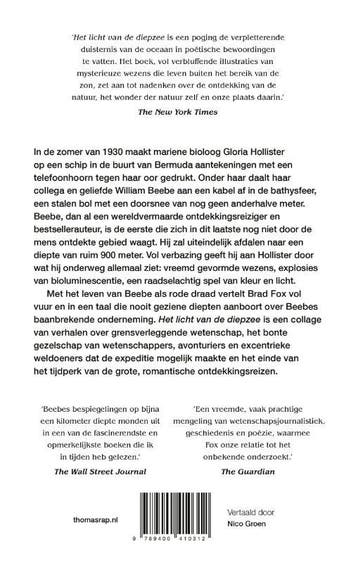 Het licht van de diepzee 9789400410312 Brad Fox, Verzenden, Gelezen, Brad Fox