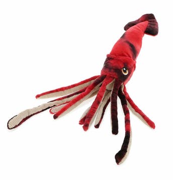 Keel Toys inktvis knuffel - rood - pluche - 25 cm, Verzenden, Nieuw