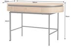 Bureau ATELIER 120 cm, natuurlijke eikenhoutlook met zwart, Huis en Inrichting, Bureaus, Ophalen of Verzenden, Nieuw