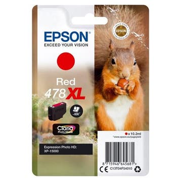 Epson 478XL (T04F5) inktcartridge rood hoge capaciteit, Verzenden, Nieuw, Cartridge, Epson