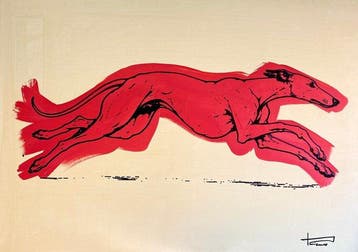 Sidney Perrier (XX-XXI) - Red greyhound