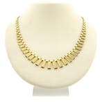 Gouden Cleopatra collier. (Ketting), Ophalen of Verzenden, Gebruikt, Overige kleuren, Goud