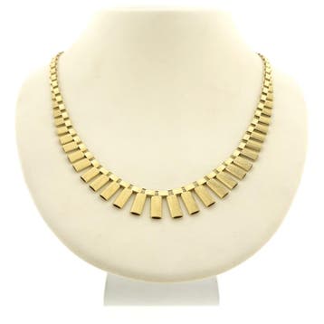 Gouden Cleopatra collier. (Ketting), Ophalen of Verzenden, Gebruikt, Goud, Goud