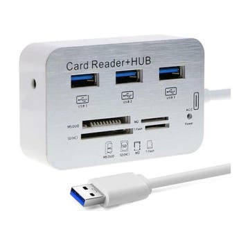 USB 3.0 Hub 3 Poorten Splitter &amp; Geheugenkaartlezer, Ophalen of Verzenden, Nieuw, Compudata