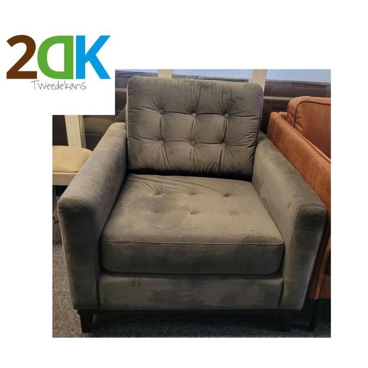 Tweedekans - Fauteuil - Knapp - stof Riviera 96, Huis en Inrichting, Stoelen, Nieuw, Stof, Ophalen of Verzenden
