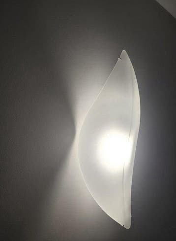 Antonangeli - Wandkandelaar - Groot blad - Muranoglas