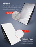 Softbox - Fotostudio - Studiolamp  - 5x85W - LED - ESDDI, Verzenden, Zo goed als nieuw