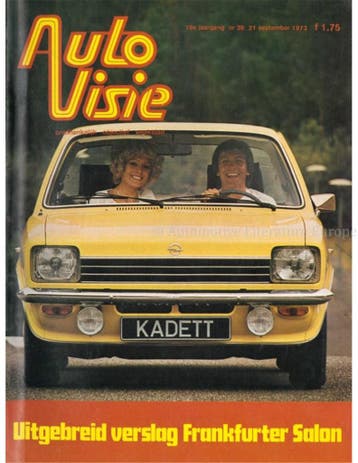 1973 AUTOVISIE MAGAZINE 38 NEDERLANDS, Nieuw, Author