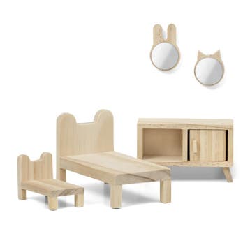 Lundby Poppenhuis Houten Poppenhuismeubels Diy - Slaapkamer, Ophalen of Verzenden, Nieuw