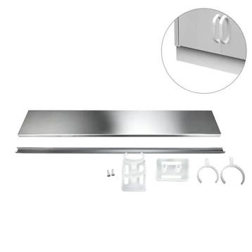 GGM Gastro | Onderblad - RVS - 600x125mm - voor ASK-, GSK- |, Verzenden, Nieuw in verpakking, RVS Meubilair