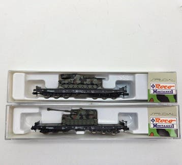 Roco N - 925, 932 - Model treinwagon (2) - Minitanks met, Nieuw