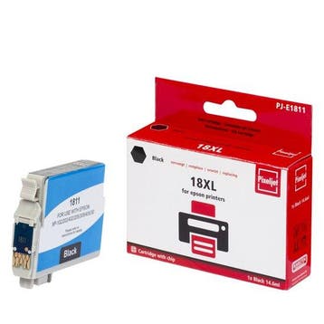 Pixeljet Epson 18XL T1811 zwart inktcartridge, Verzenden, Nieuw