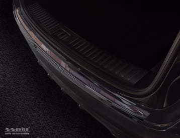 Rvs (zwart-rood carbon fiber) bumperbescherming Porsche, Ophalen of Verzenden, Nieuw