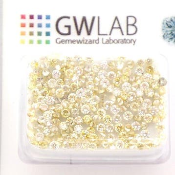 Zonder minimumprijs - 190 pcs Diamant (Natuurlijk gekleurd), Nieuw
