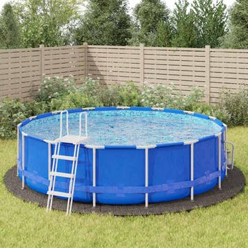vidaXL Zwembadgrondzeil Ø550 cm polyester geotextiel, Verzenden, Nieuw