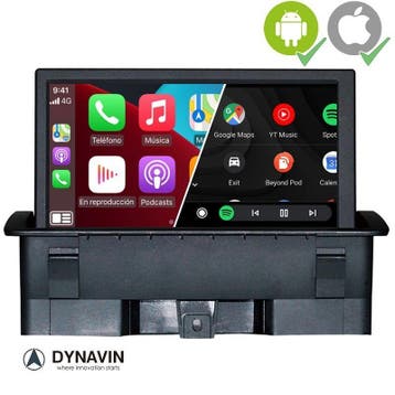 Audi Q3 navigatie carkit android 14 carplay touchscreen, Ophalen of Verzenden, Nieuw