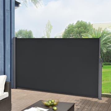 Windscherm uittrekbaar zijluifel 300x180 cm antraciet en zwa, Verzenden, Nieuw