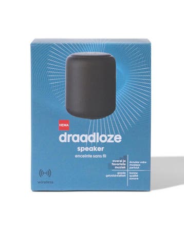 HEMA Draadloze speaker zwart, Verzenden, Nieuw