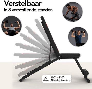 2dekans | Brixy Fitness Halterbank - Fitnessbank - Tot 300KG, Sport en Fitness, Fitnessmaterialen, Ophalen of Verzenden, Zo goed als nieuw