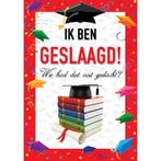 Deur poster Ik ben geslaagd - Geslaagd feestartikelen, Ophalen of Verzenden, Nieuw