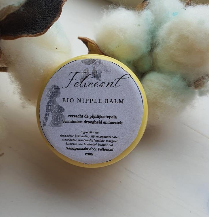Vegan nipple balm - bio tepel balsem voor pijnlijk - droge, Kinderen en Baby's, Badjes en Verzorging