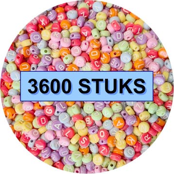 Fako Bijoux - Letterkralen Rond Bulk - Letter Beads -, Verzenden, Nieuw
