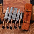Keukenmes - Kitchen knife set - Staal, Hout, Plastic -, Antiek en Kunst