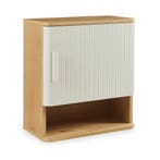 Badkamer wandkast Ferrersp 50x45x24 cm eikenkleurig en haver, Huis en Inrichting, Verzenden, Nieuw
