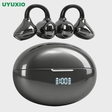 UYUXIO Clip-On Oordopjes met Microfoon - IPX7 Waterdicht & B, Verzenden, Nieuw
