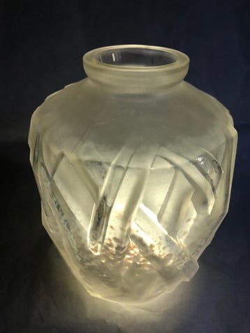 Verreries Schneider - Vaas - Glas - Satinato