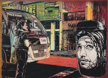 Christian Guémy (C215) - Selfportrait Sao Paulo, Antiek en Kunst