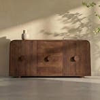 *WOONWINKEL* Houten Dressoir Met Ronde Hoeken, Verzenden, Nieuw