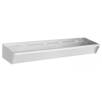 Wasbak RVS - 4 Kranen - 1800x360x135 mm, Verzenden