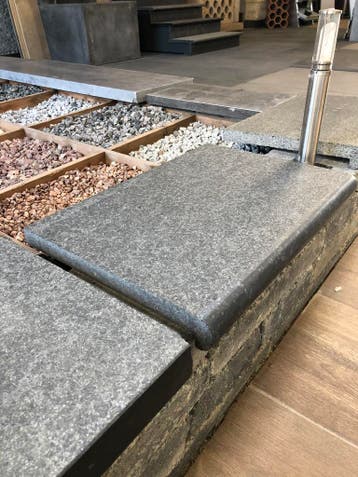 zwembadranden kleurvast basalt actie niet duur 35x50x3/5 cm, Nieuw, Overige typen