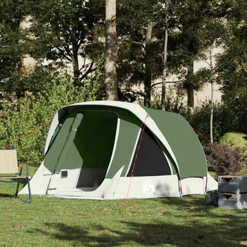 vidaXL Tent 4-persoons waterdicht groen, Verzenden, Nieuw, Tot en met 2