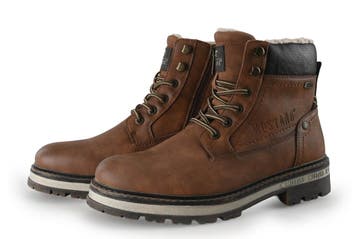 Mustang Veterboots in maat 40 Cognac, Overige kleuren, Verzenden, Boots, Mustang