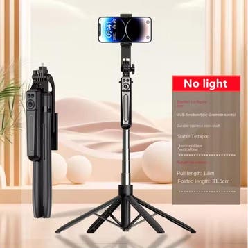 Bluetooth Selfie Stick Statief met Remote en Telefoonhouder, Audio, Tv en Foto, Fotografie | Statieven en Balhoofden, Verzenden