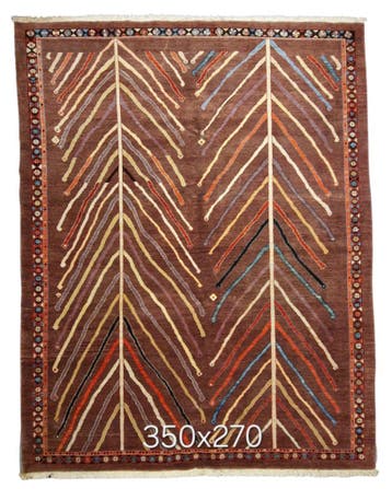 Groot Perzisch tapijt Azeri 350x270 wollen vloerkleed, Zo goed als nieuw, 200 cm of meer,  Perzisch tapijt Azeri wollen vloerkleed handgeknoopt 