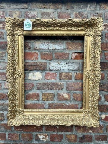 Lijst - 219. Antieke goud vergulde schilderijlijst. Voor