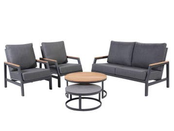 Taste by 4so ravenna 2,5 zits sofa-loungeset + stonic tafel, 4 zitplaatsen, Loungeset, Bank, Nieuw