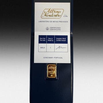1 gram - Goud .999 - Albino Moutinho - Met certificaat