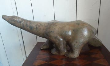 P. Chenet - Figuur - Ijsbeer - 46 cm - Brons