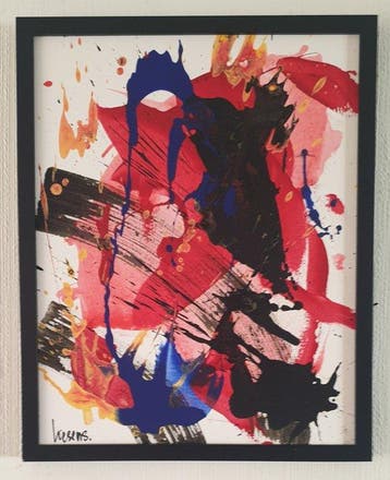 Liesens - Love is in the air (handpainted on canvas) met