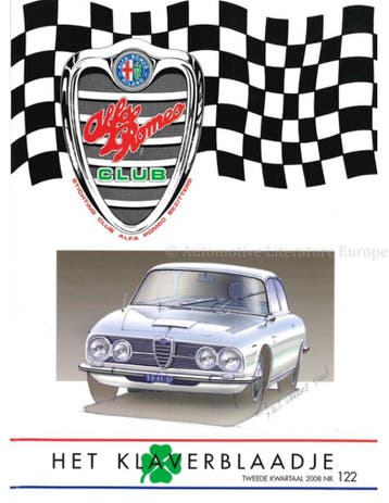 2008 ALFA ROMEO CLUB HET KLAVERBLAADJE 122 NEDERLANDS, Nieuw, Alfa Romeo, Author