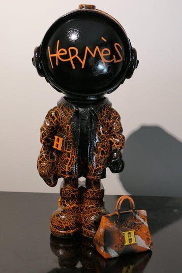 RichART - Astronaute version Hermès avec son sac