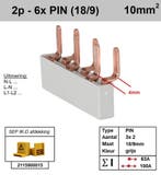 Sep kam pin 2 fase 6 polig 9mm offset 5 mm grijs, Ophalen of Verzenden, Nieuw