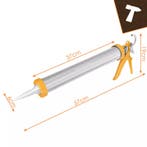 Bigstren Metalen siliconenpistool 600 ml met 5 nozzles en..., Ophalen of Verzenden, Nieuw